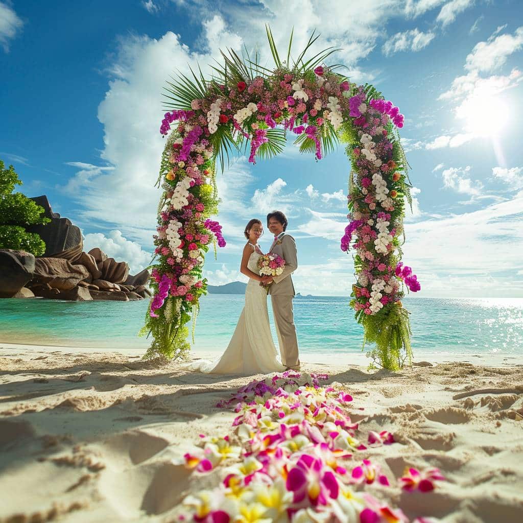 Mariage aux Seychelles : Les Meilleurs Fleuristes pour une Décoration Florale Époustouflante