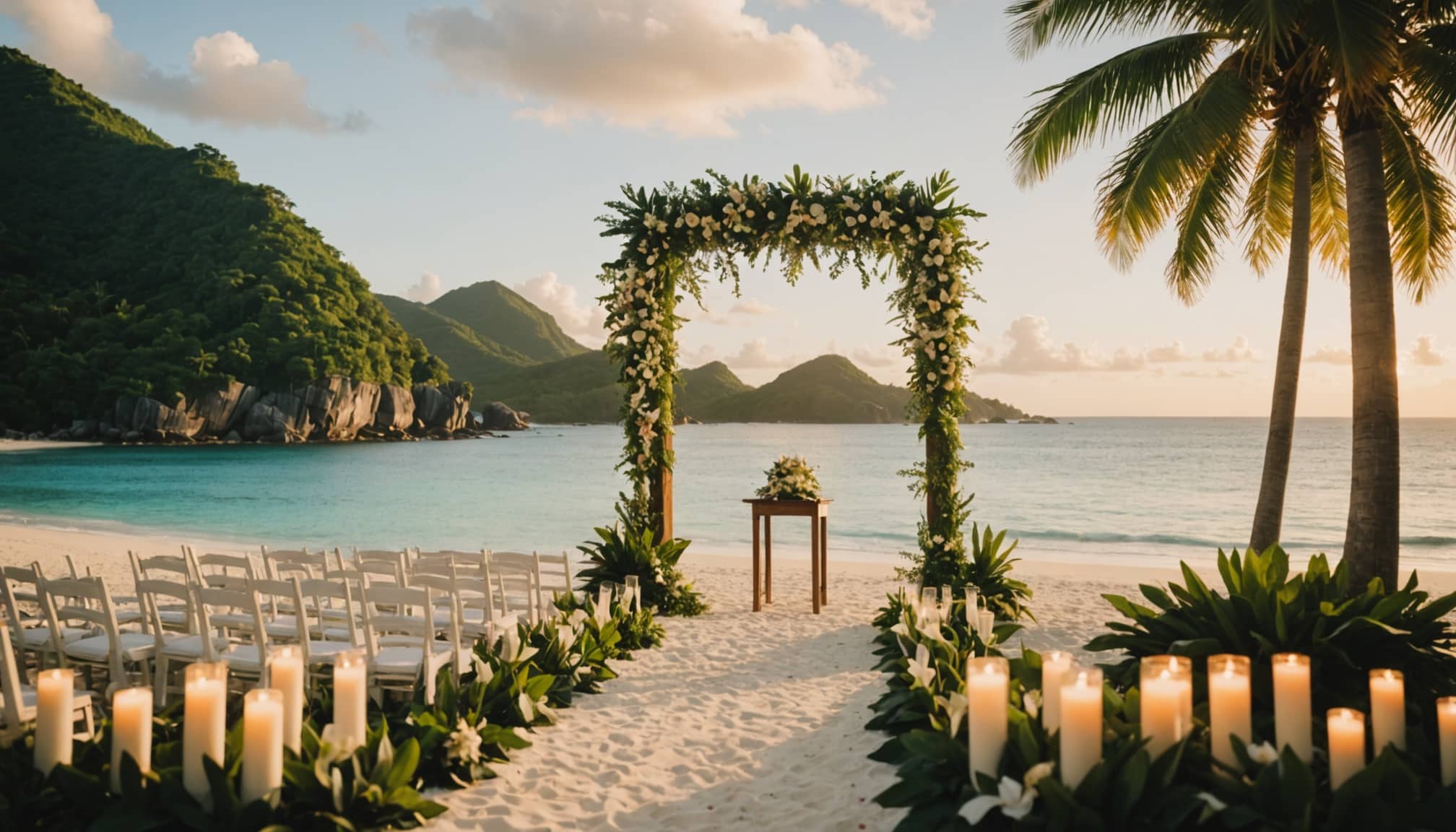 Forfaits de mariage aux Seychelles avec options variées  
Choix de forfaits de mariage aux Seychelles détaillés